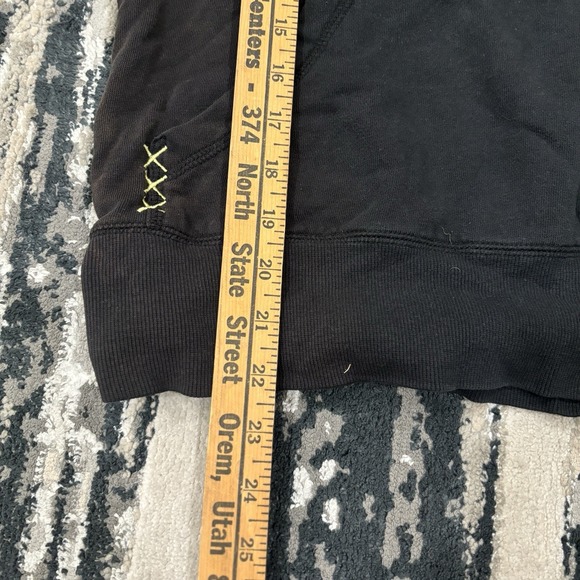 Vintage Y2K Roxy Sweater Black Hoodie Full Zip Logo Applique Size Large - Picture 6 of 6